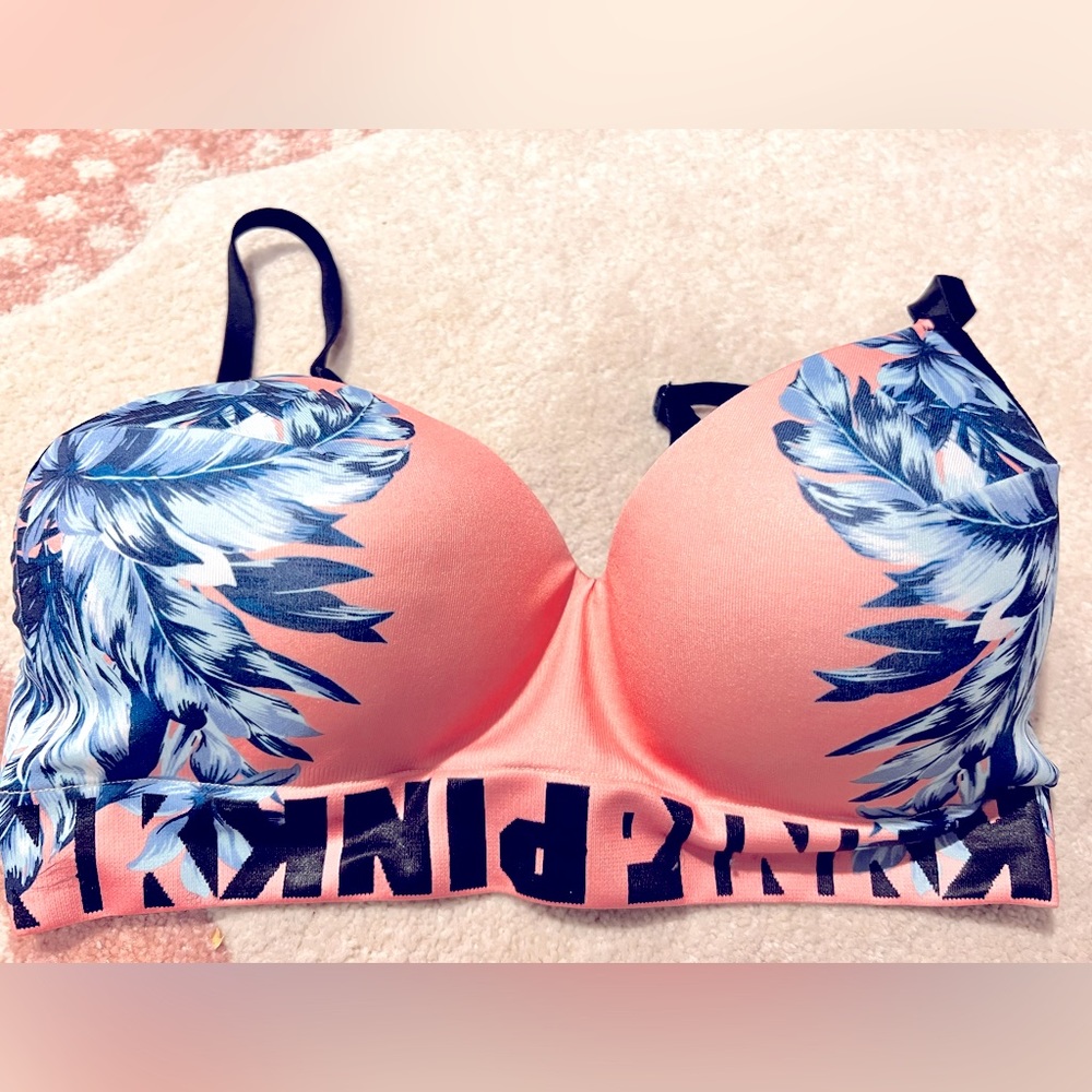 Victorias Secret Pink used a few times. Wireless bra